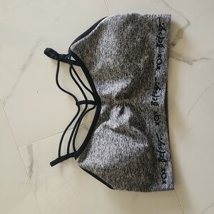 Betsey Johnson XL Gray Workout Bra Top